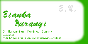 bianka muranyi business card
